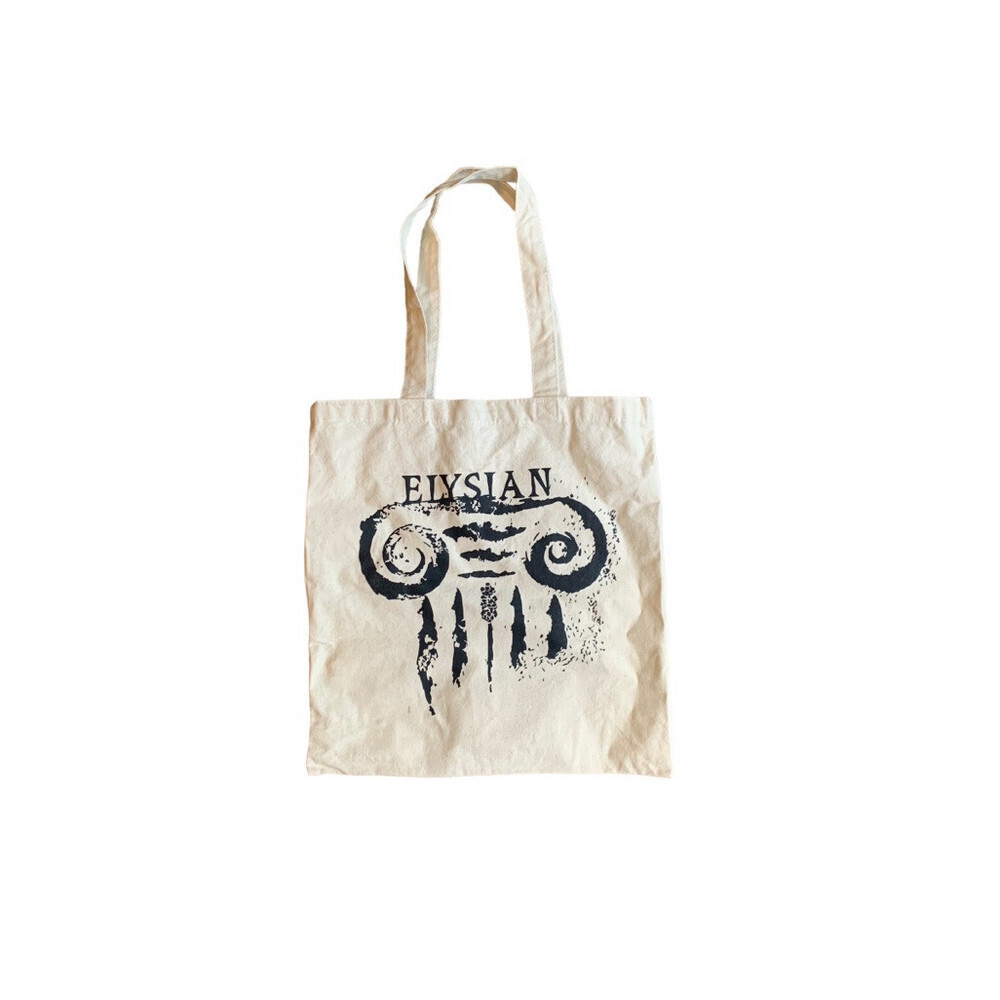 Elysian Brewing Black & Cream Canvas Tote‎ Shopper Bag Women Men Unisex